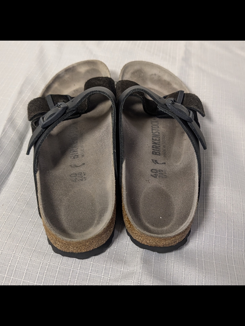 Black Size 40 EU / 9 US  Birkenstock Arizona Split sandals - Picture 4 of 9